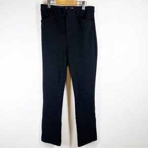 Anthropologie Black Petal Ankle Pants